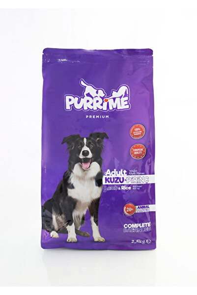Purrime Kuzu Etli Köpek Maması 2,5Kg - Yüksek Protein, Düşük Tahıl - %20 Prot...