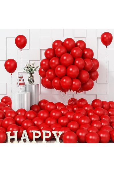Other Red Balloons (Pack of 100) for Birthday Parties, Weddings, or General Celebrations