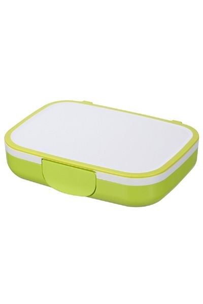 Felli Lol Bento Rectangular Snack Box White and Green