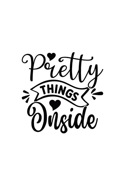 INOVATIX Set de 8 piese, autocolant Lucruri frumoase înăuntru, INOVATIX®. 6 cm