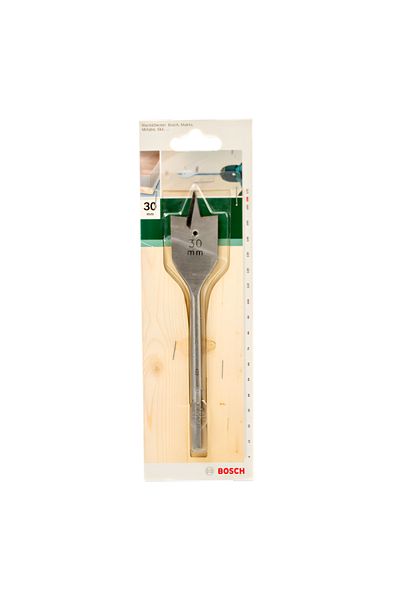 Bosch Economical and Fast Drilling Tempered Steel Spade Bit Silver 30 x 165mm