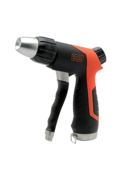 Generic BLACK+DECKER Heavy Duty Front Trigger Adjustable Watering Nozzle Orange and Black BD1920
