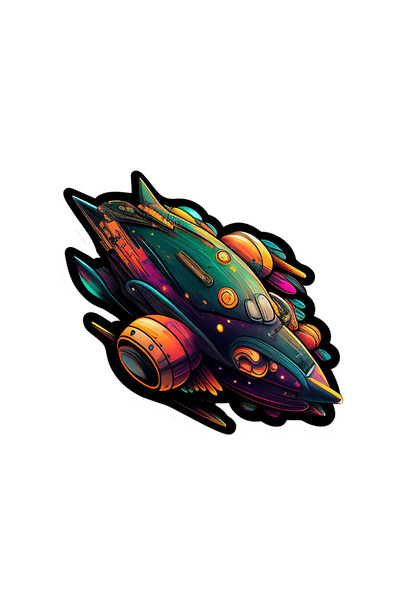 INOVATIX Σετ 8 τεμαχίων, Αυτοκόλλητο Διαστημόπλοιου Calis, INOVATIX®. 6 εκ.