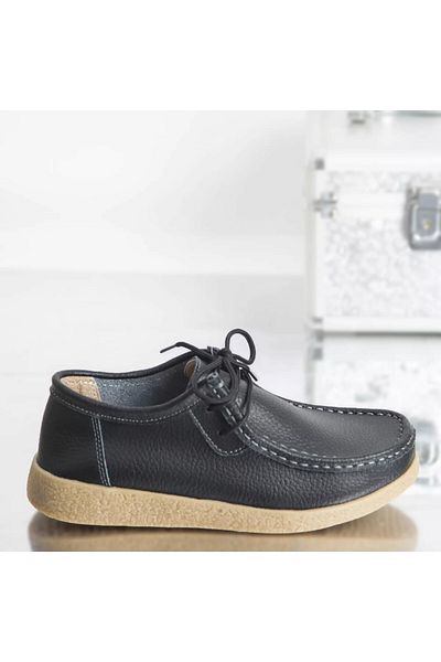 MODA STİL Lucy casual shoes black genuine leather, 37