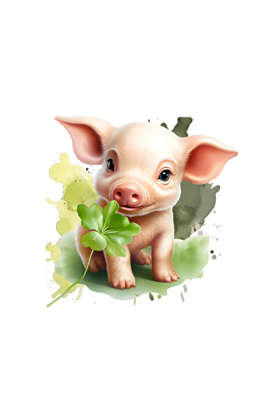 INOVATIX Set de 8 bucăți, autocolant romantic cu purceluș, INOVATIX®. 6 cm