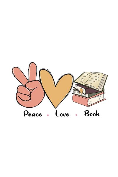 INOVATIX Set de 8 piese, autocolant Pace Love Book, INOVATIX®. 6 cm