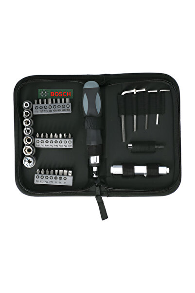 Bosch 8-Piece Drill and Screwdriver Bit Set with Ergonomic Handles Green and Black