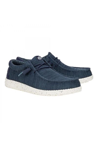 HEY DUDE 41878 Wendy Stretch Sox Navy Blue Women's Shoes
