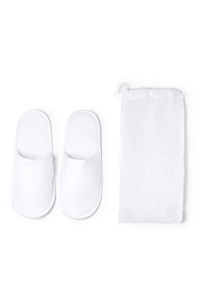 OEM Papuci de hotel, bumbac/poliester, albi