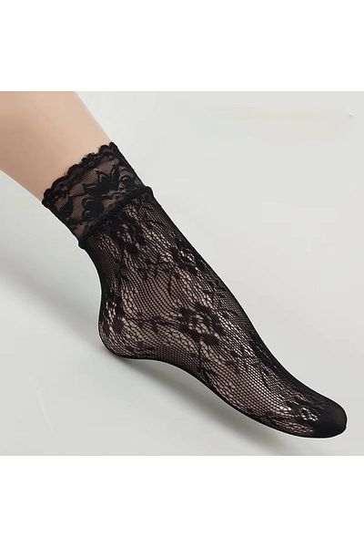 delis Set of 6 pairs of women's socks, SS0207, White, universal size