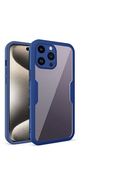 Techsuit Husă iPhone 15 Pro Max + Folie - Techsuit ColorVerse 360 ​​Series - Albastră