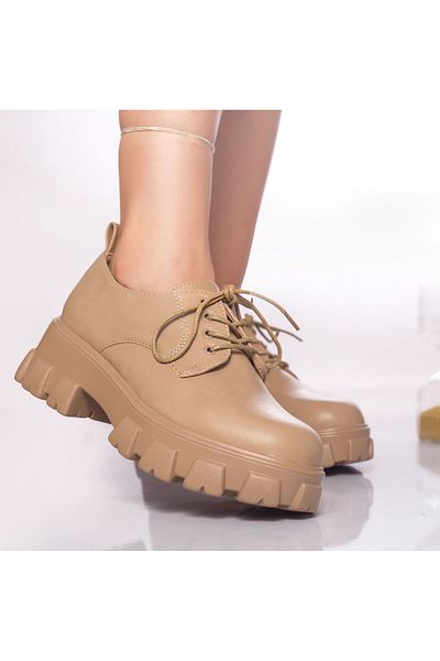 MODA STİL Casual shoes elaine beige eco-leather, 39