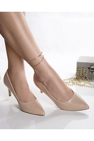 MODA STİL Women's nude shoes, ecological leather, Dania, 37