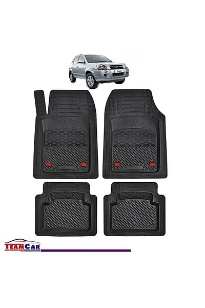 TEAMCAR Car Mats TeamCar® Hyundai Tucson I (2004-2009) - Rubber Type Tray