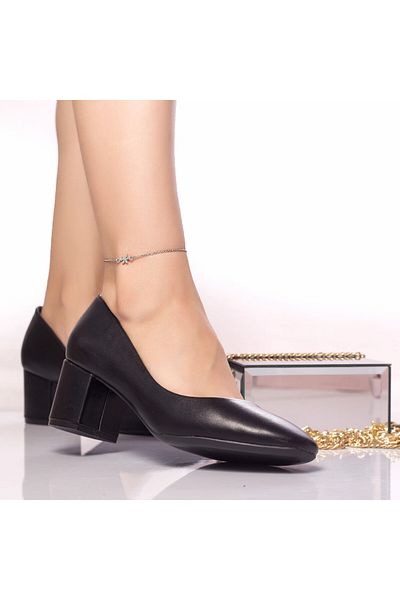 MODA STİL Sumitra heeled shoes, black eco-leather, 39