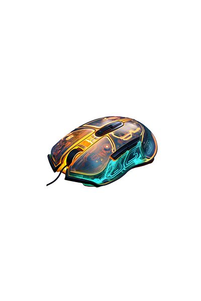 INOVATIX Set de 8 piese, autocolant șoarece cu lumini, INOVATIX®. 6 cm