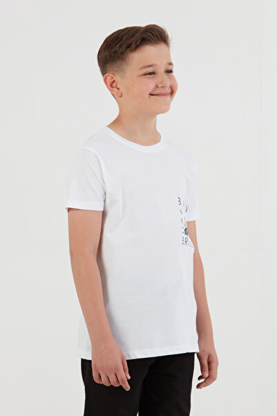 Fulla Moda Μπλουζάκι για αγόρι με στάμπα 100% βαμβάκι