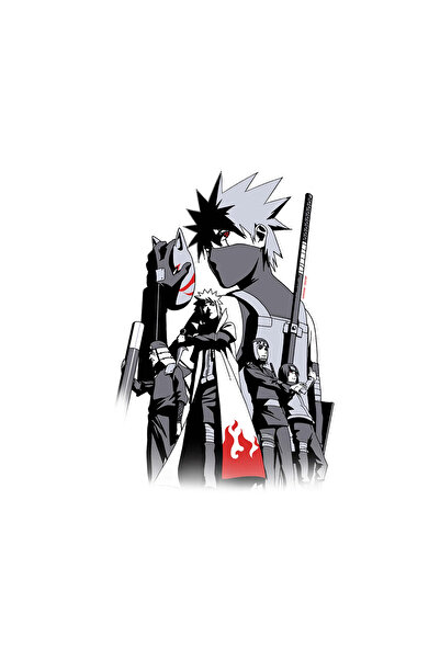 INOVATIX Set de 8 piese, autocolant Naruto Shippuden Kakashi stori, INOVATIX®. 6 cm