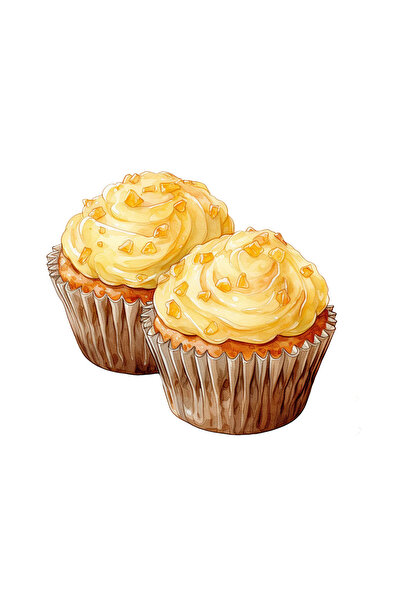 INOVATIX Set de 8 piese, autocolant pentru brioșe cu cremă de vanilie, INOVAT...