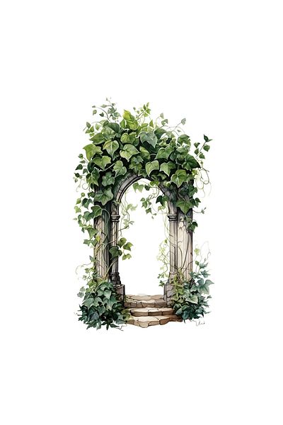 INOVATIX Set de 8 autocolante Ivy Gate, INOVATIX®. 6 cm