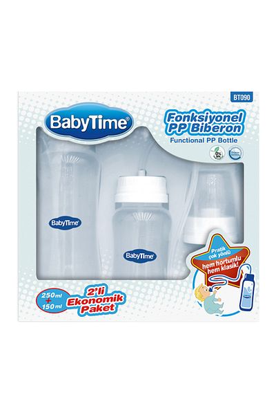 NEHAN Bt090 Functional Pp Baby Bottle Set 250 ml + 150 ml Economic Package