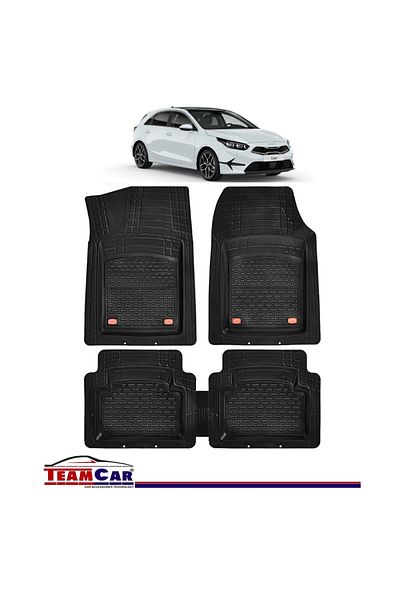 TEAMCAR ® Car Mats Kia Ceed CD (2018-present) - Black - Durable Rubber Tray Type