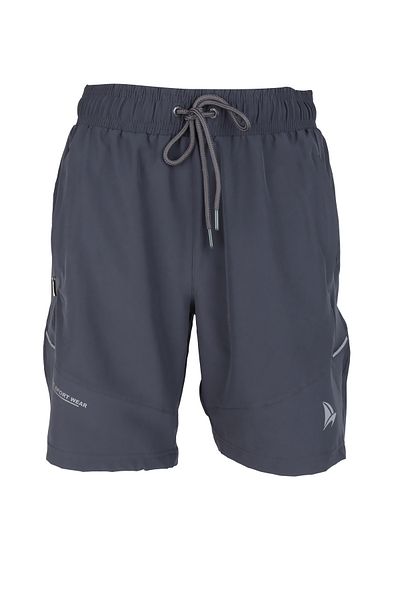 LUGMO Men's Swim Shorts with 2 Zipper Pockets Cotton Water Absorbent Lining Anthracite Bs-229