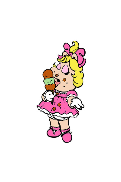 INOVATIX Set de 8 piese, autocolant Muppet Miss Piggy linge înghețată, INOVAT...