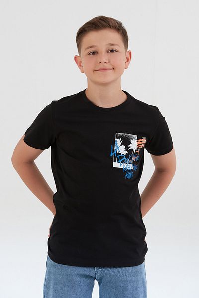 Fulla Moda 100% Cotton Text Printed Boy's T-Shirt