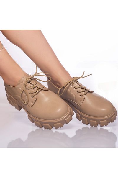 MODA STİL Casual shoes elaine beige eco-leather, 39
