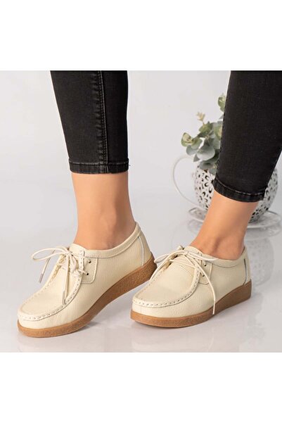 Botinelli Pantofi casual de damă, bej, piele, Lucy, 40