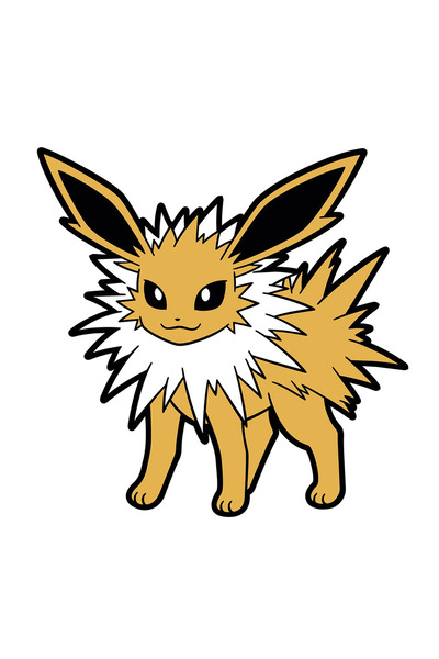 INOVATIX Set de 8 piese, autocolant Pokemon Jolteon, INOVATIX®. 6 cm