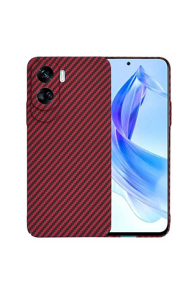 Techsuit Case for Honor 90 Lite - Techsuit Carbonite FiberShell - Red