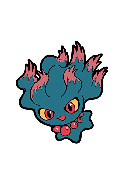 INOVATIX Set de 8 piese, autocolant Pokemon Misdreavus, INOVATIX®. 6 cm