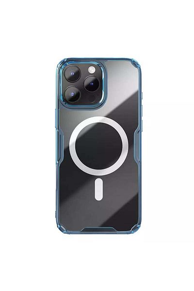 Nillkin Carcasă pentru iPhone 16 Pro - Carcasă magnetică Nillkin Nature TPU Pro - Albastră