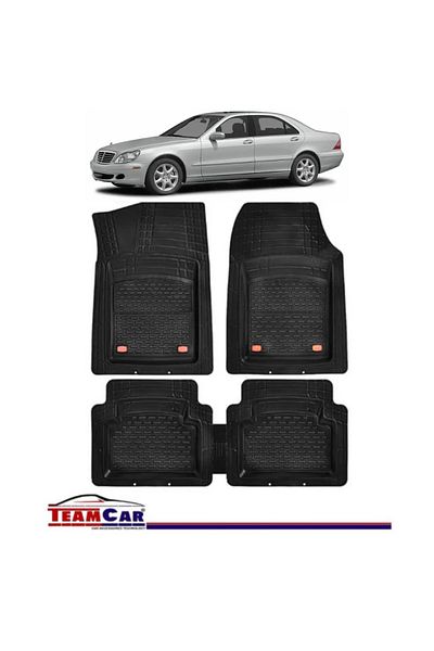 TEAMCAR ® Covorașe auto tip tavă Mercedes-Benz Clasa S W220 (1998–2005) Negru