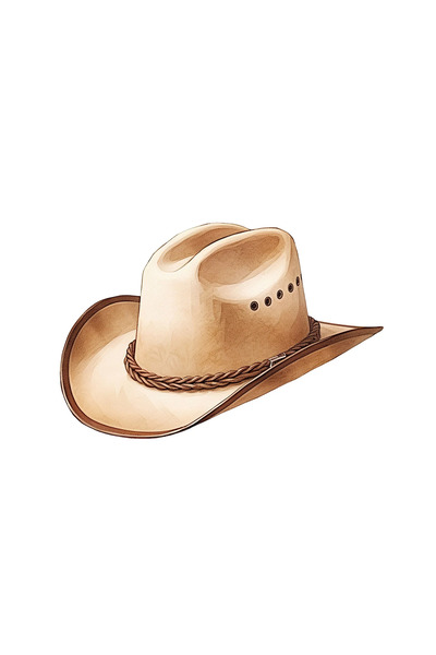 INOVATIX Set de 8 autocolante pălărie cowboy, Titan, INOVATIX®. 6 cm