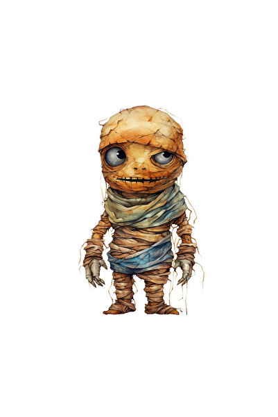 INOVATIX Set de 8 piese, Autocolant Mumie Monstrul hotărât, INOVATIX®. 6 cm