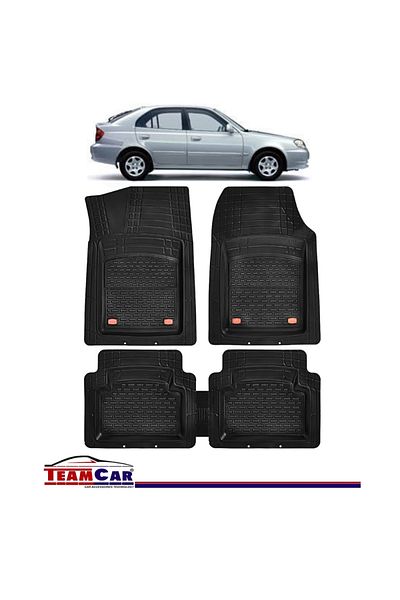 TEAMCAR Covorașe auto Hyundai Accent II (1999-2005) - Tip tavă din cauciuc
