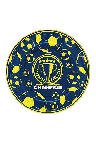 Kika Cardboard Plate 23cm 8Pcs and Cardboard Cup 8oz 8Pcs-Champion -