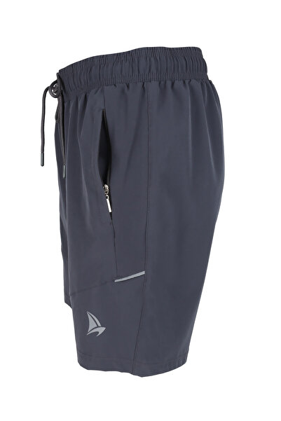 LUGMO Ανδρικό μαγιό με 2 τσέπες με φερμουάρ Βαμβακερή επένδυση από ανθρακί BS-229