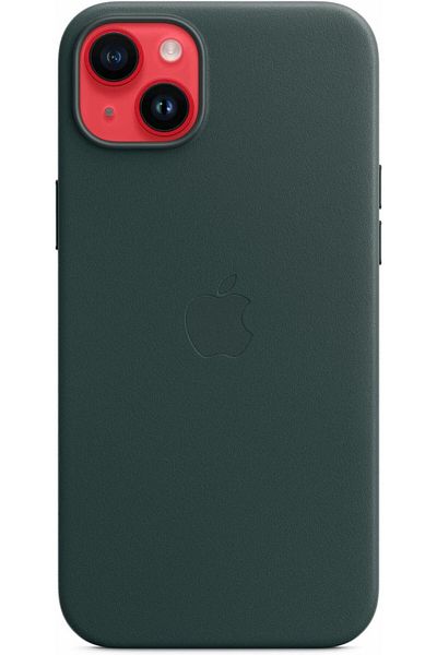 Apple iPhone 14 Plus Leather Case with MagSafe, Forest Green
