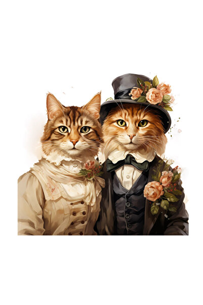 INOVATIX Set de 8 piese, autocolant Shadow Cats, INOVATIX®. 6 cm