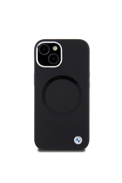 BMW Case for iPhone 15 Plus - BMW Signature Liquid Silicone MagSafe (BMHMP15MSILBK2) - Black