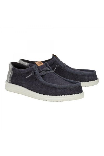 HEY DUDE 43085 Wally Jute Black Men's Shoes