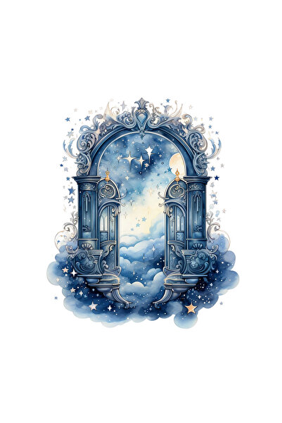 INOVATIX Set de 8 piese, Autocolant Poarta Sufletului Pur, INOVATIX®. 6 cm