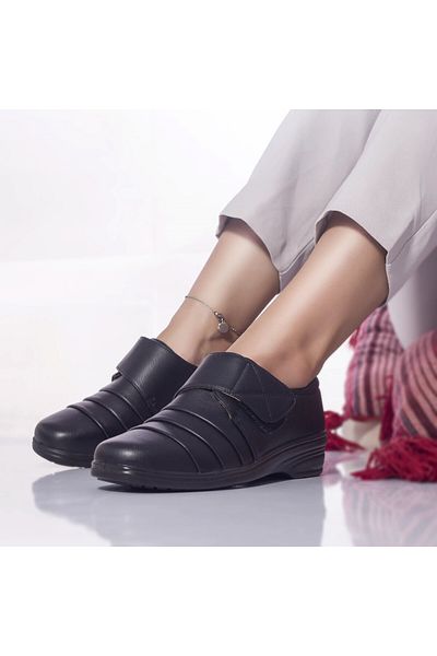MODA STİL Guzelia casual shoes, black eco-leather, 41