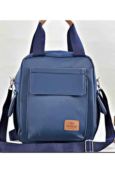 eflanmoda Hand Shoulder and Backpack in Satin Fabric with 4 Compartments