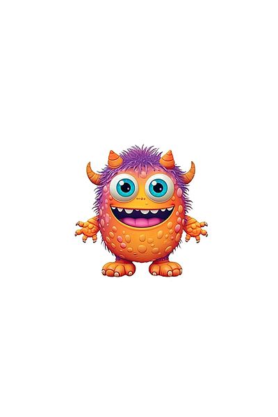 INOVATIX Set de 8 piese, autocolant Monster Fox, INOVATIX®. 6 cm