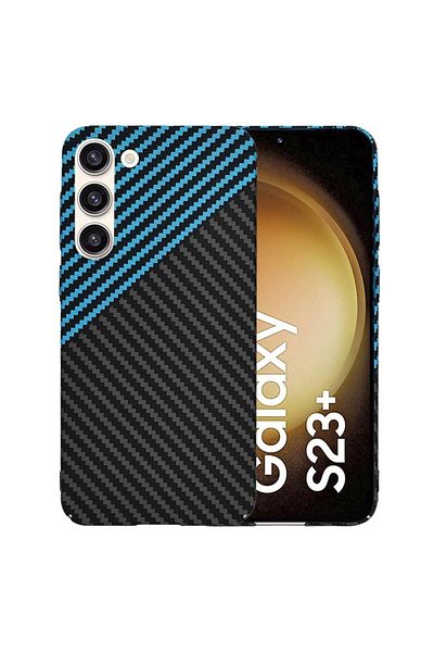 Techsuit Carcasă Samsung Galaxy S23 Plus - Techsuit Carbonite FiberShell - Blue Pulse